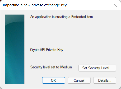 Import Private Key