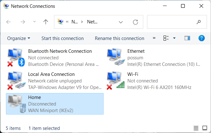 Network Connections